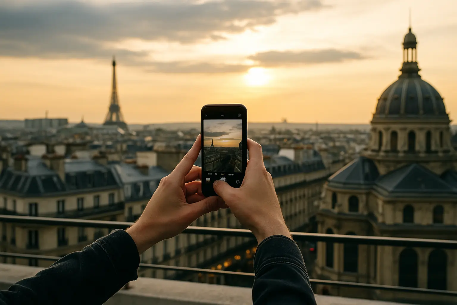 Vue gratuite sur Paris depuis les Galeries Lafayette